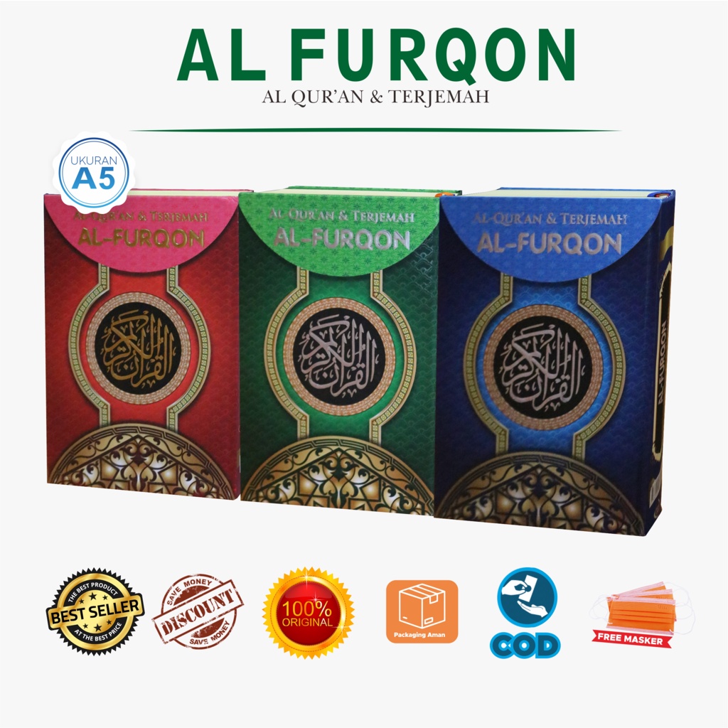 Al Quran Al Furqon Ukuran A5 Alquran Tajwid dan Terjemah