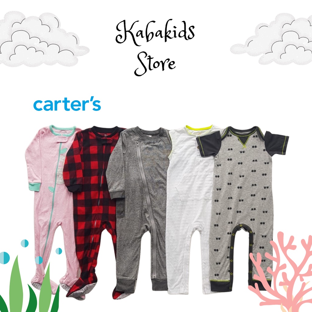 Carteer Sleepsuit Baby Original Panjang Cowok Cewek Usia 1 sd 5 Tahun Baju Bayi KBS