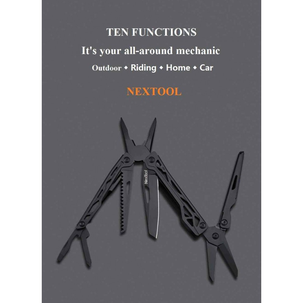 XIAOMI NEXTOOL 10 in 1 Outdoor Multifunction Foldable Tools - KT5024