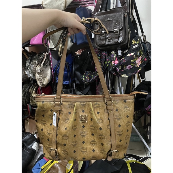 MCM MUNCHEN TOTE BAG LEATHER - PRELOVED | TAS KERJA/ARISAN