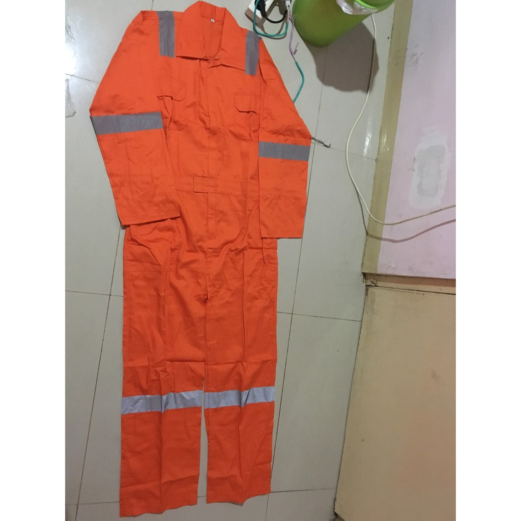 Wearpak Wearpack Terusan Orange Baju Proyek Baju Teknisi