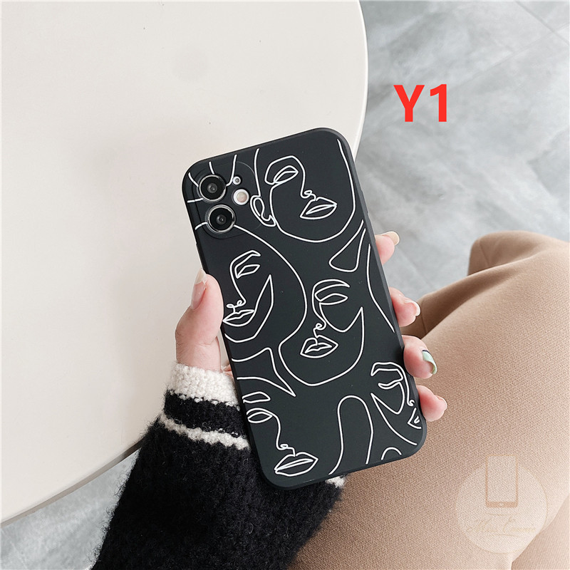 Soft Case Tpu Motif Geometri Abstrak Untuk Iphone 11 Pro Max 6 6s 7 8 Plus 13 Pro Max X Xr Xs Max Se 2020 12 Pro Max 12mini