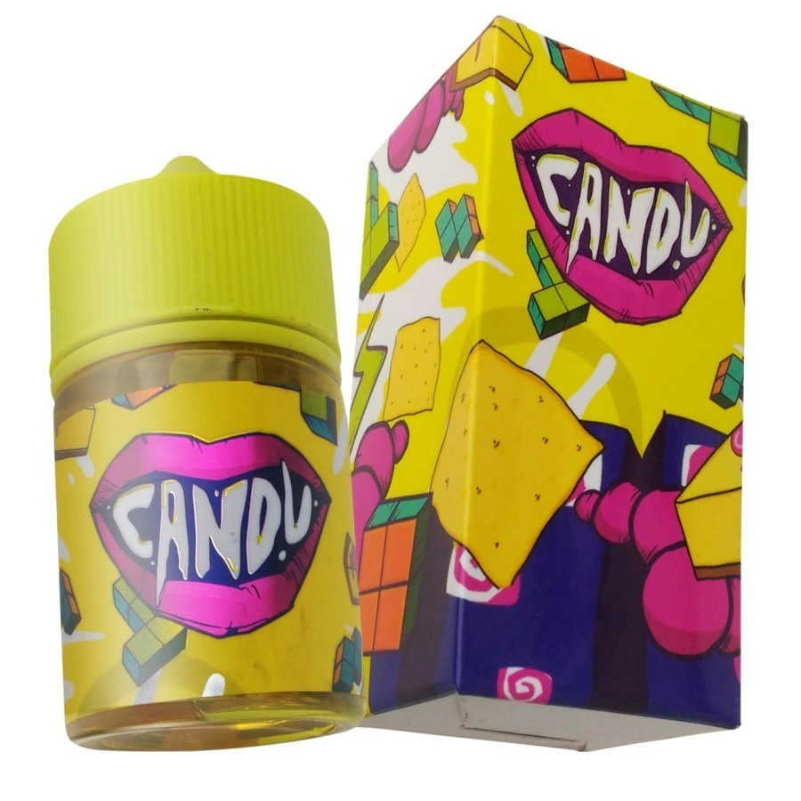 CANDU V1 60ML LIQUID CANDU STRAWCHEESE CAKE WITH CRACKERS FREEBASE ORI