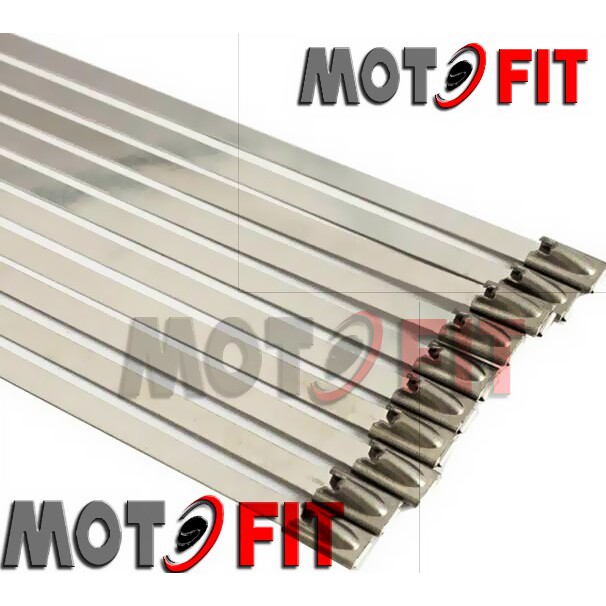 Stainless cable ties kabel ties klem knalpot exhaust wrap motor mobil