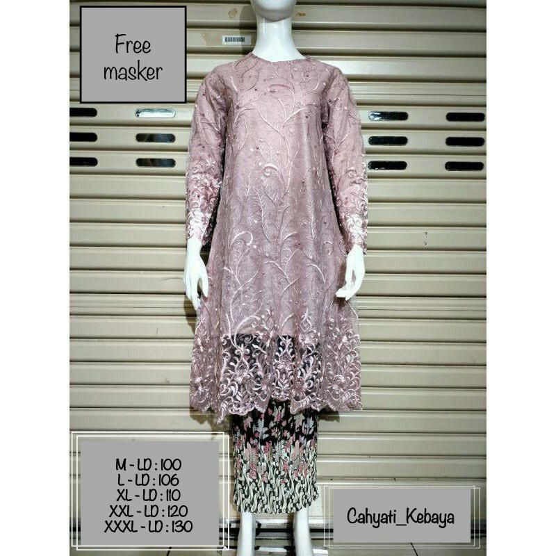 Kebaya Tunik Jumbo Big Size - Kebaya Brukat - Kebaya Wisuda - Baju Kondangan - Kebaya Kondangan