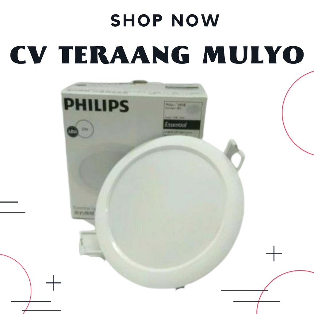 LAMPU Downlight LED Eridani 5 watt Warm White / KUNING Philips 59261