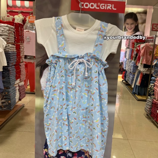 Set overall anak perempuan COOL GIRL original