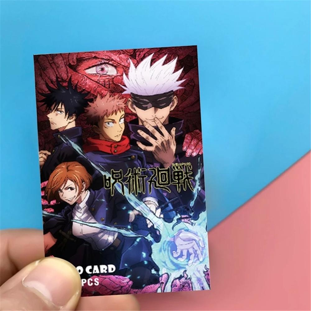 Lanfy Jujutsu Kaisen Lomo Card Fans Gift 30pcs/set Fushiguro Megumi Gojou Satoru Kugisaki Nobara Kartu Pos Mini