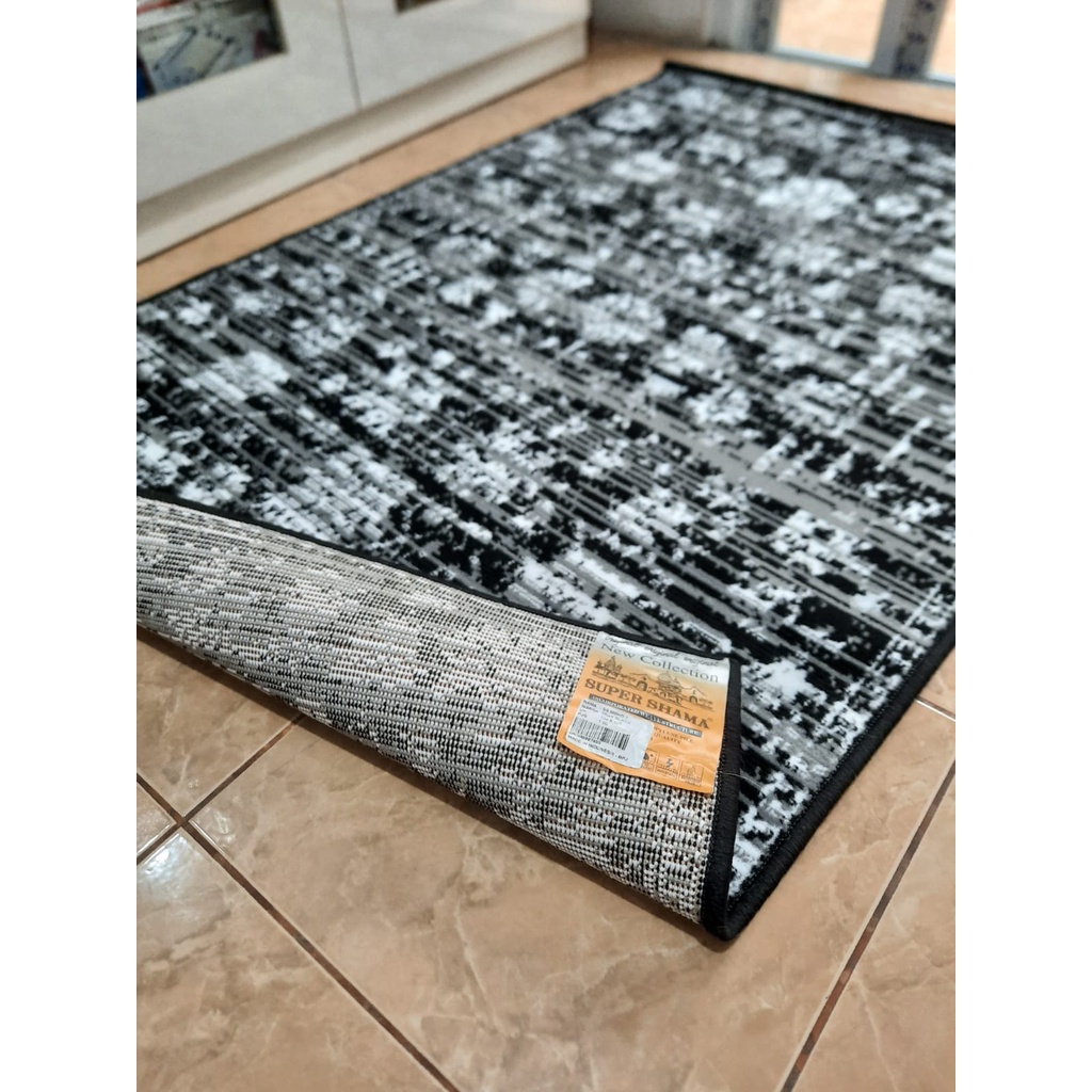 KARPET SUPER SHAMA 160 X 210 SM02 MONOKROM-2