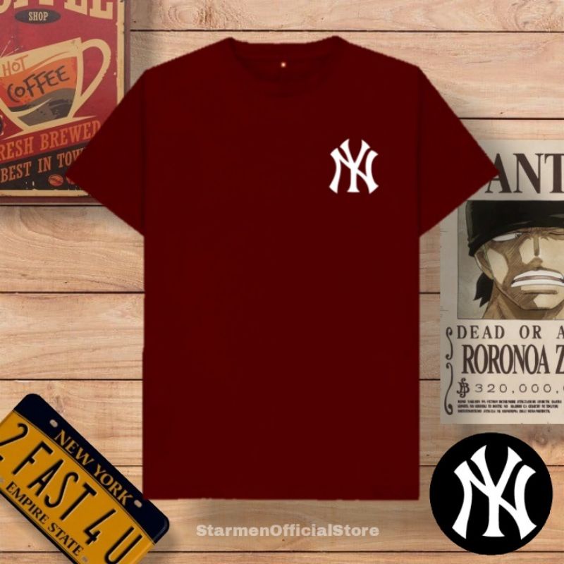 Kaos Distro Unisex NEW YORK NY Katun Combed 30s / sablon polyflex /polyflex premium / Pakaian Pria Wanita Atasan Cowok Cewek /kaos kekinian / kaos viral / tshirt tumbrl tee basic /SIZE M , L , XL , XXL / kaus oblong oversize kaos murah best seller ready