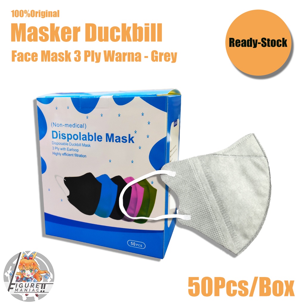 Masker Duckbill Warna isi 50 Pcs per Box Face Mask