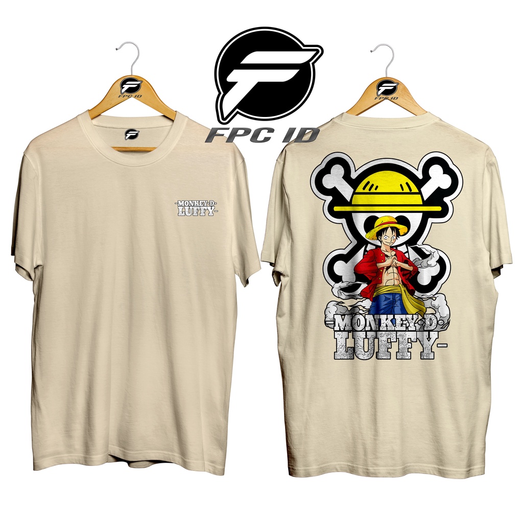 Kaos Anime One Piece Film Red Luffy D Monkey With Logo Cotton Combed 30s Pakaian Distro Jumbo Pilihan Favorit Fpc Id