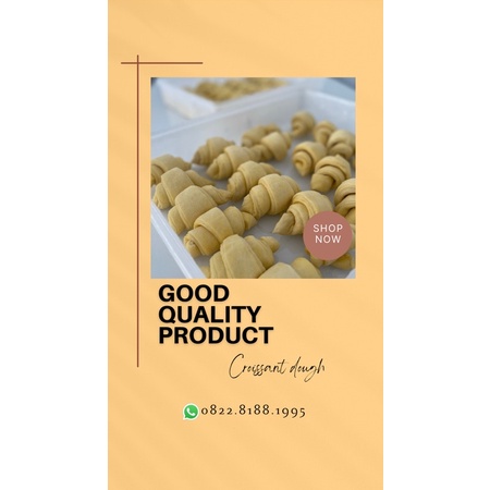 

croissant Waffle dough 30-45 gram (10pcs)