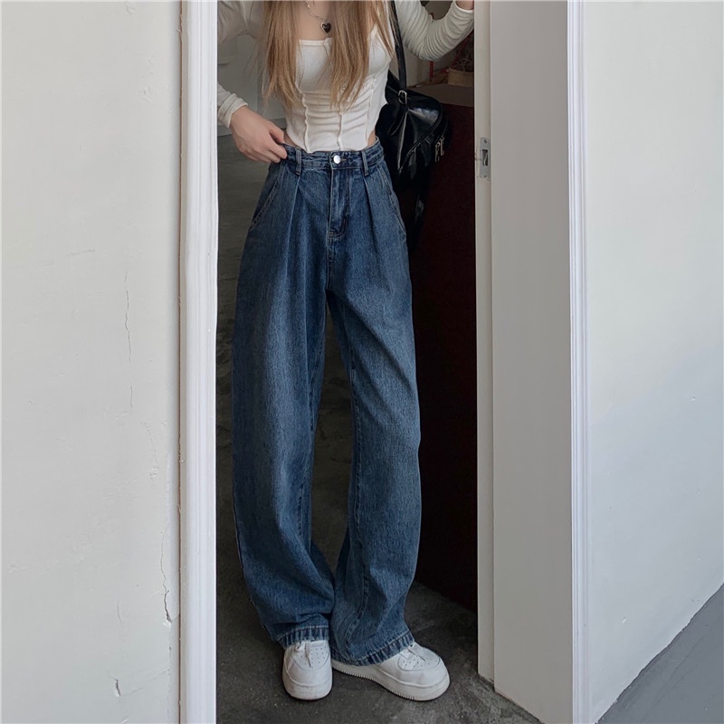 high waist new boyfriend jeans high waist murah