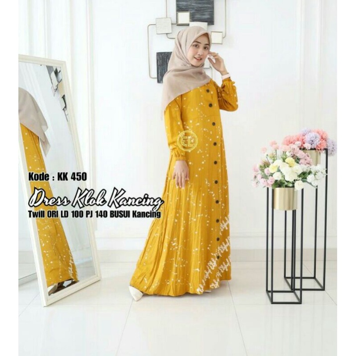 TWILL ORI ELZHAF /DRESS KLOK KANCING / TWILL ASLI PEKALONGAN