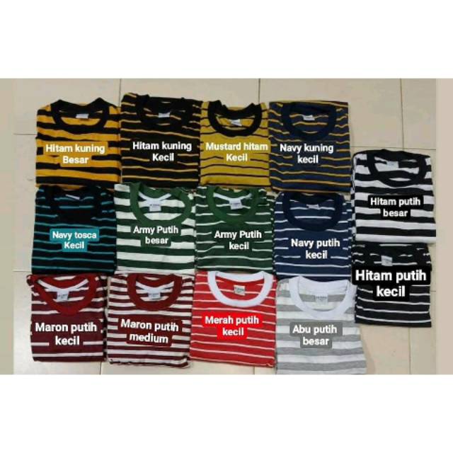 Kaos salur / kaos strip / kaos garis