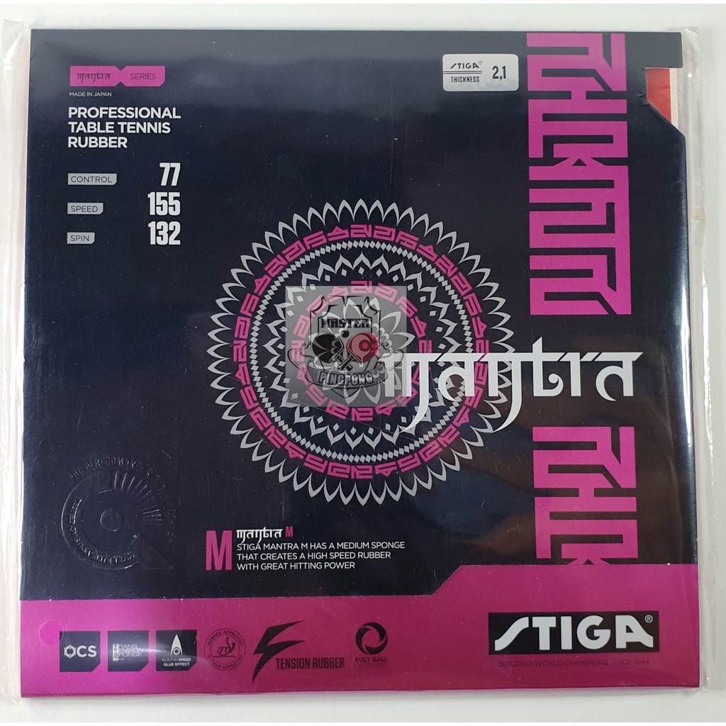 Stiga Mantra M - Karet Bet Tenis Meja Stiga High Speed Rubber