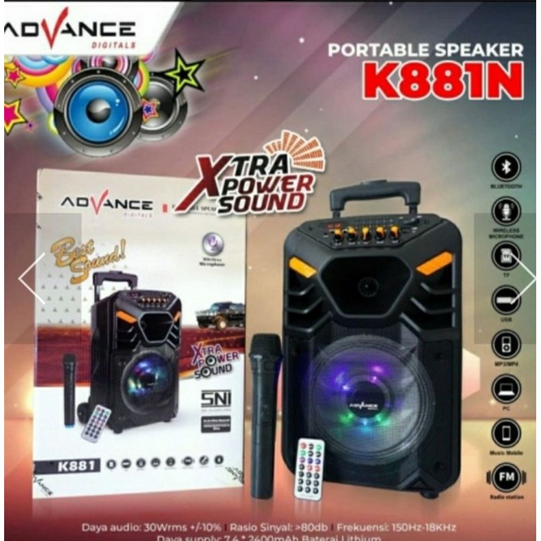 Speaker Bluetooth Advance K881