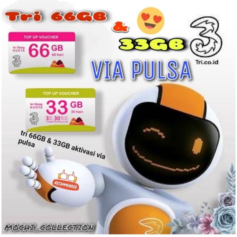 TRI 33GB & TRI 66GB AKTIVASI VIA PULSA