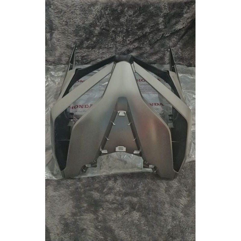 PAKETAN BODY DEPAN COVER FRONT SAYAP RL GARNIS TAMENG DEPAN VARIO LED 125 150 NEW SILVER ORIGINAL