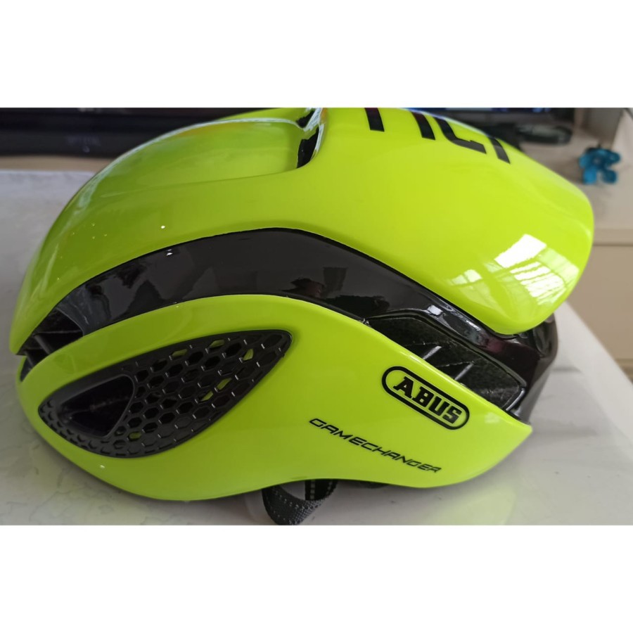 ABUSS replica Aero Helmet GameChangerr NEON YELLOW helm road bike - SIZE M