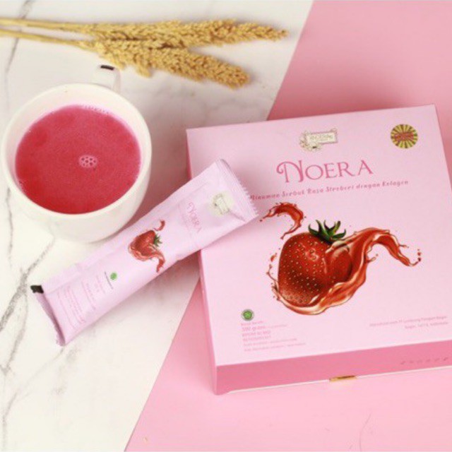 Noera Collagen Drink With Birdnest and Saffron Extract | Minuman Pencerah Kulit with L-Glutathione | Collagen Beauty Drink