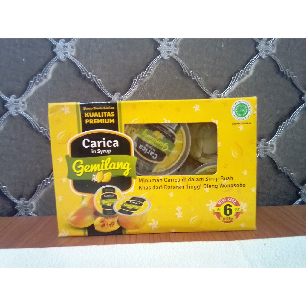 CARICA IN SYRUP GEMILANG ISI 6 CUP 125gr