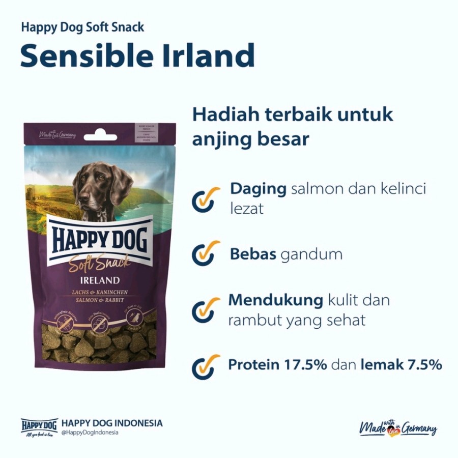 Happy Dog Soft Snack 100gr Mini Snack Sensible Snack Camilan Anjing