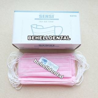 SENSI SURGICAL MASKER FACE MASK 3PLY EARLOOP DEBU DUST