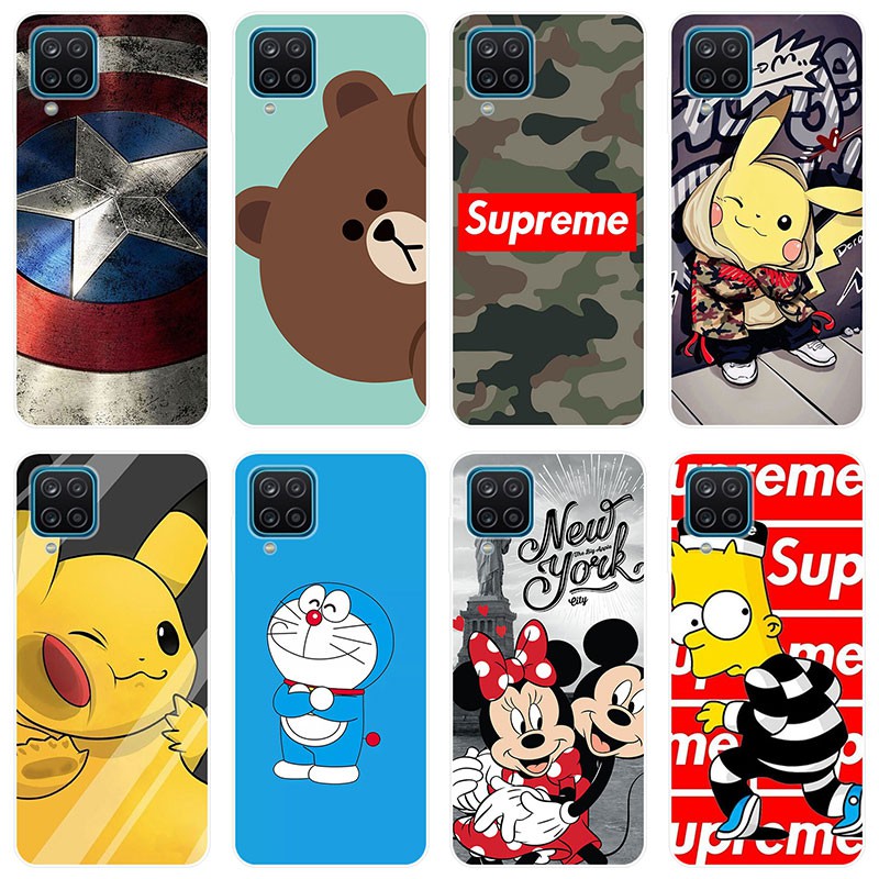HP Soft Case Samsung A12 Case Silikon Untuk Samsung Galaxy A12 GalaxyA12 Casing Kartun Cover Luxury