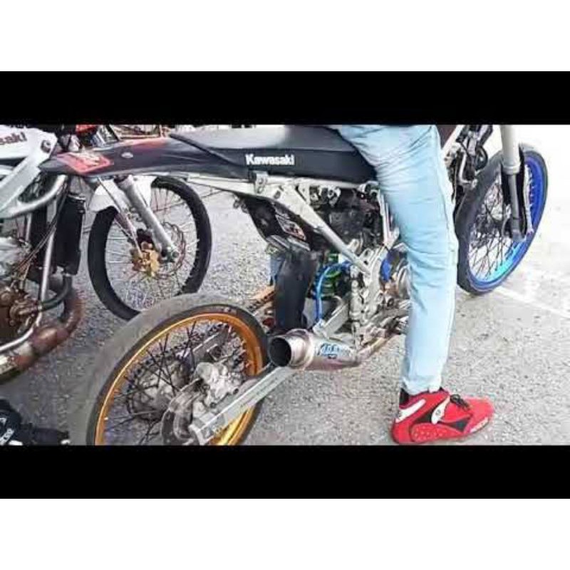 knalpot crf KLX dtracker knalpot kolong dos
