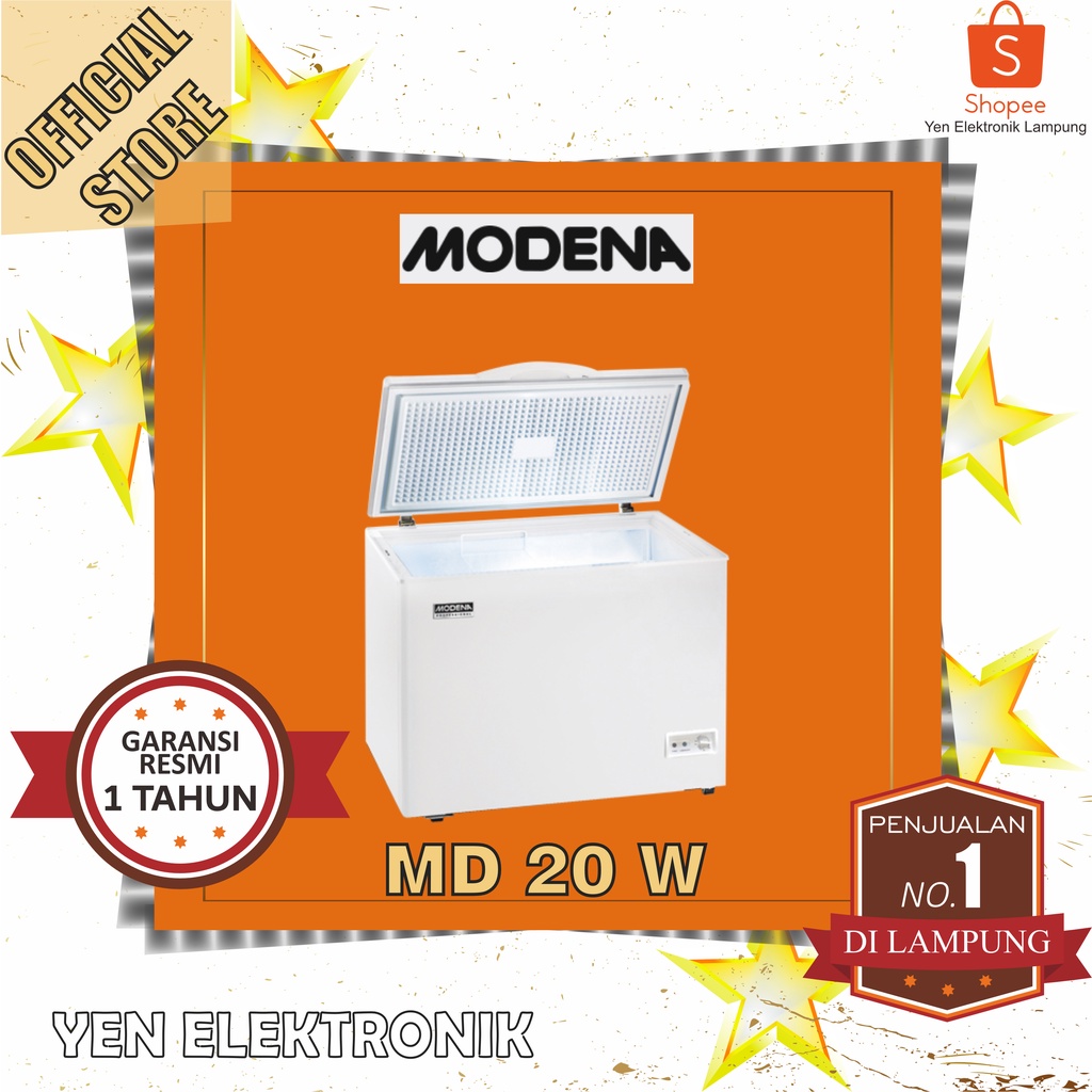 Chest Freezer Box MODENA MD 20 W Freezer Conserva 205 Liter Garansi Resmi MODENA 1 Tahun