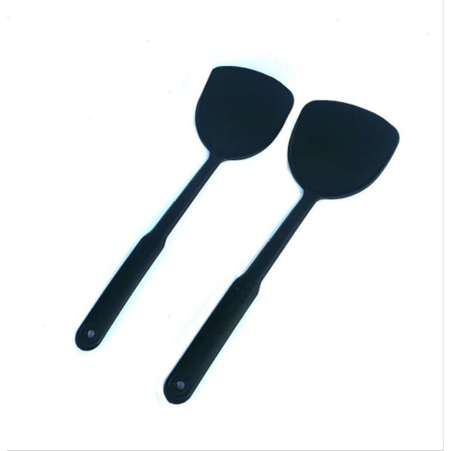 2 PCS Spatula/sutil Untuk Teflon Penggorengan Ujung Tanpa Lubang full collor