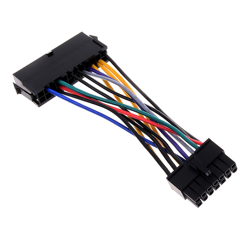 (Ele) Kabel Adapter Power Supply 24pin 24p To 14pin Atx Warna Putih Untuk Lenovo Ibm Dell H81