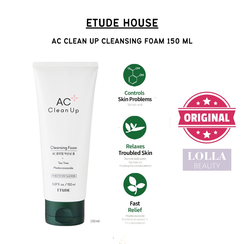 Etude House - AC Clean Up Cleansing Foam 150 ml