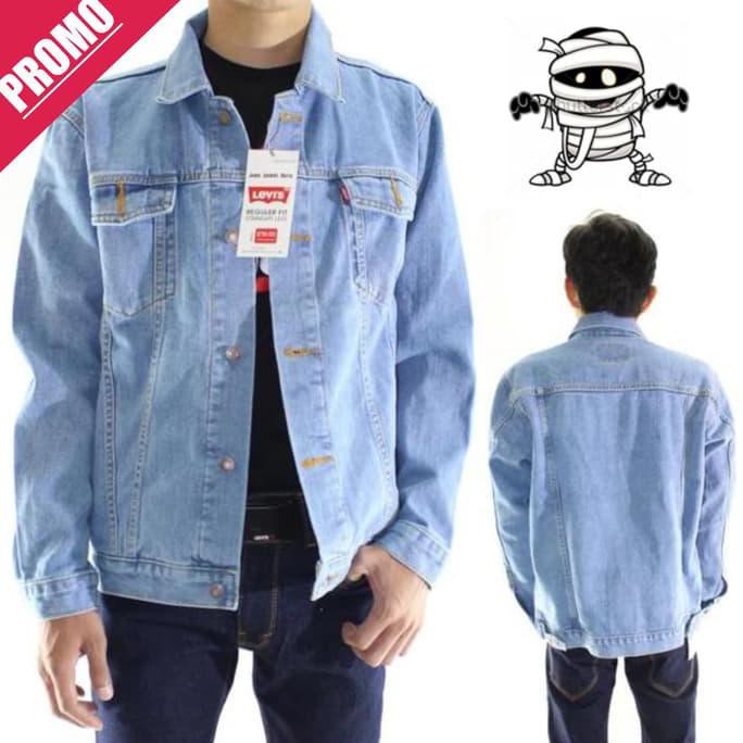 TERLARIS JAKET JEANS LEVIS PRIA BIOBLITZ KEREN PREMIUM ( BIRU TELOR ASIN ) TERJAMIN