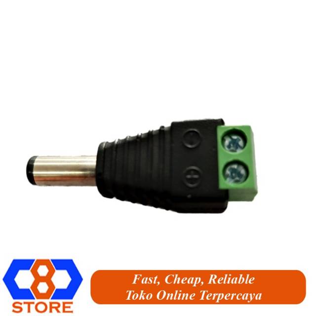 KONEKTOR POWER CCTV JACK POWER CAMERA JACK DC MALE COWOK