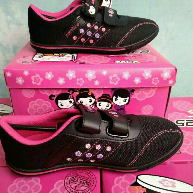 sepatu sekolah sepatu anak perempuan original santica