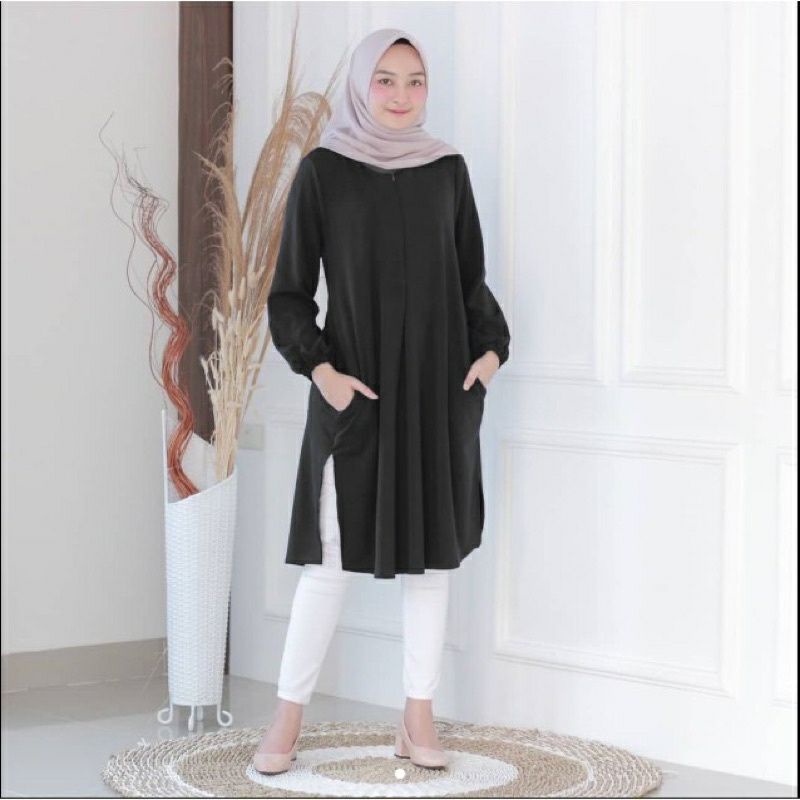 TUNIK FIDIA /ATASAN WANITA BAHAN SHAKILA IMPORT