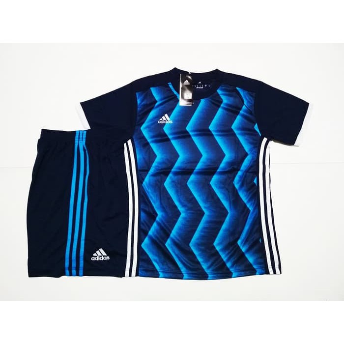 Olahraga Setelan Jersey Bola / Futsal (Cocok Untuk Kaos Tim) AD37 BLACK BLUE