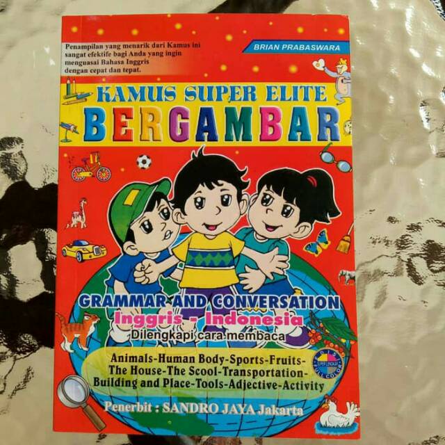 Buku Anak Kamus Bergambar Inggris - Indonesia