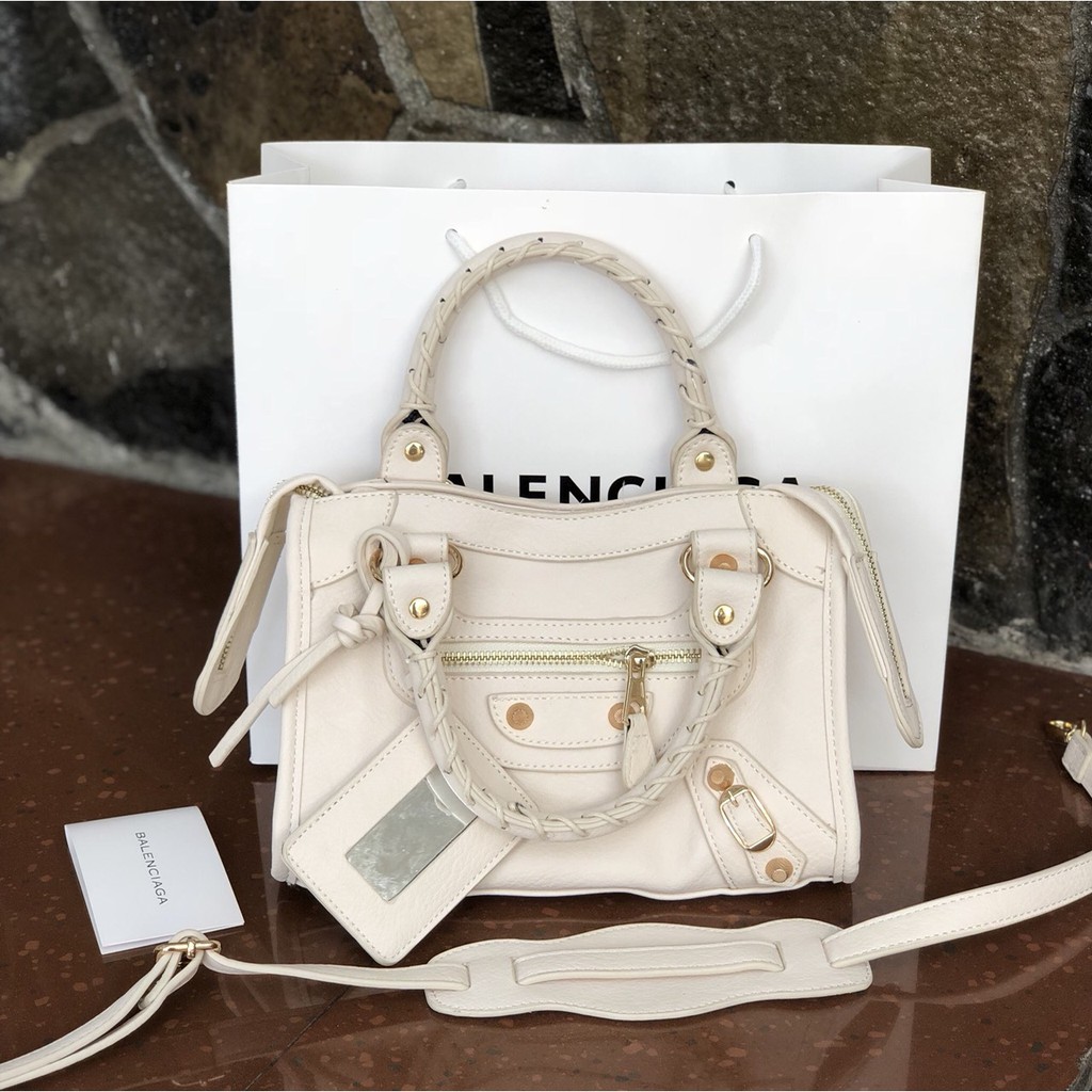 Balenciaga City Bag Semi Premium 25 Cm White