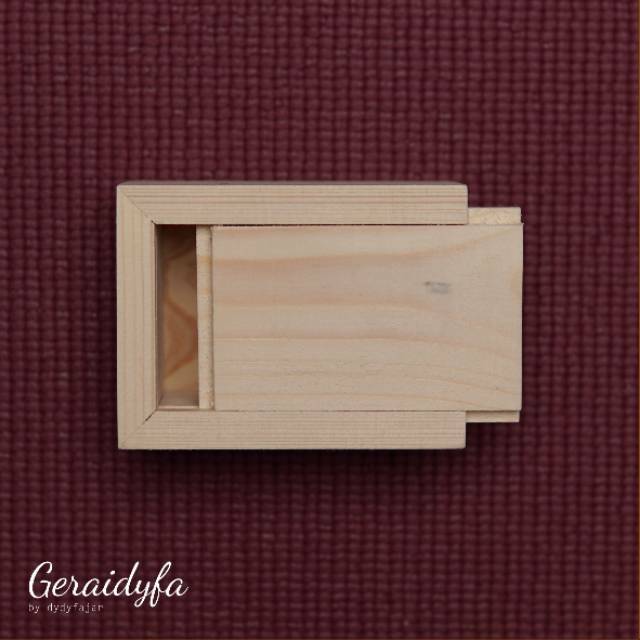 

[BOX A POLOS] Kotak Kayu Pinus box packaging kado cincin kawin