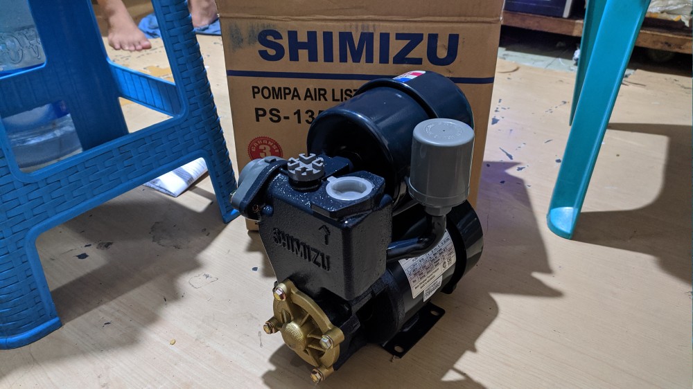 Pompa Air Listrik Sumur Dangkal Otomatis Shimizu Ps-135e / Ps 135e