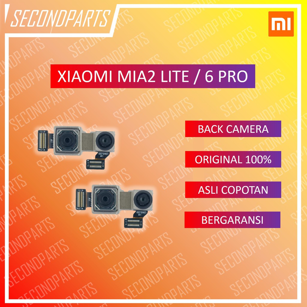 DUAL KAMERA BELAKANG XIAOMI MIA2 LITE / REDMI 6 PRO ORIGINAL COPOTAN