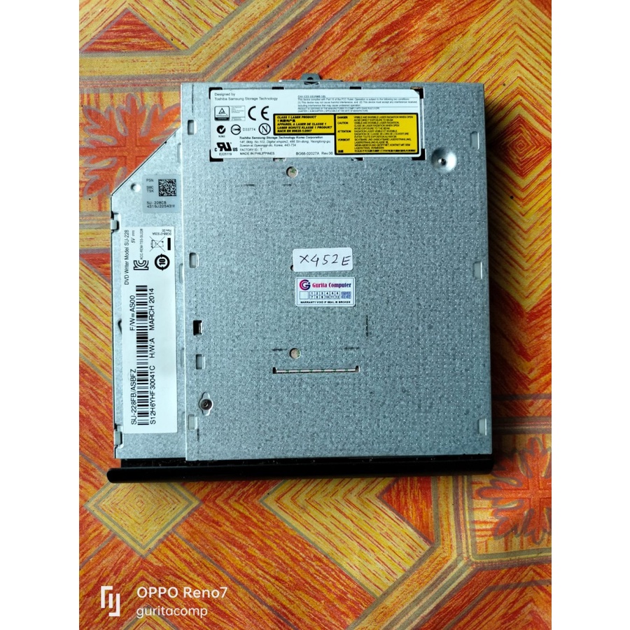 DVD RW Slim Original ASUS X452 X452E X452EA X452C