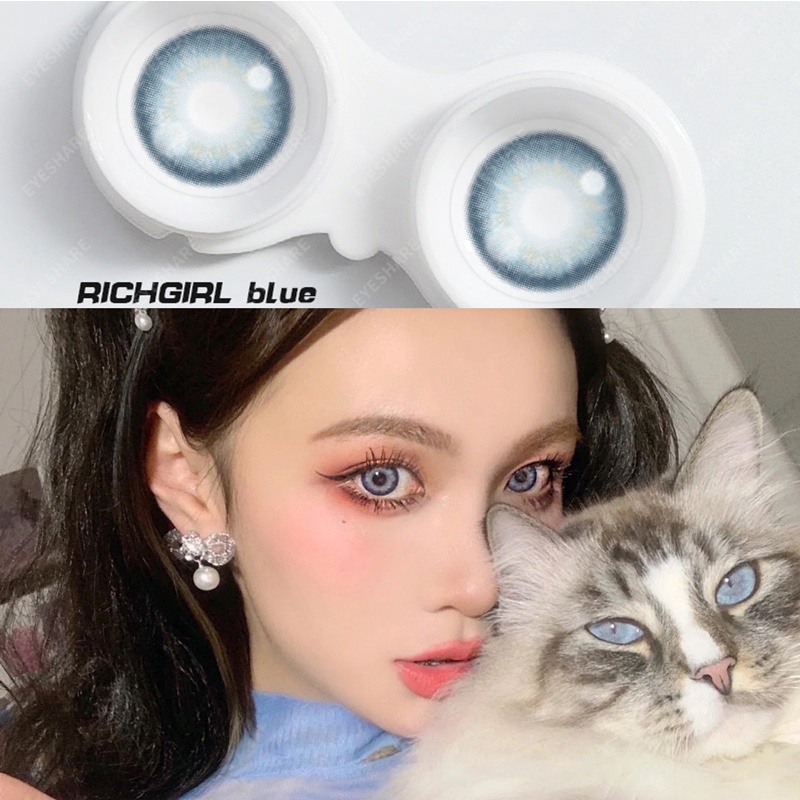 [✅COD] GEM Series Softlens Mata Normal Lensa Kontak Warna Alami Soflens Murah Grey Lensa Warna Softlens Minus 0.00 Diameter 14MM soplen murah kontak lensa mata korea