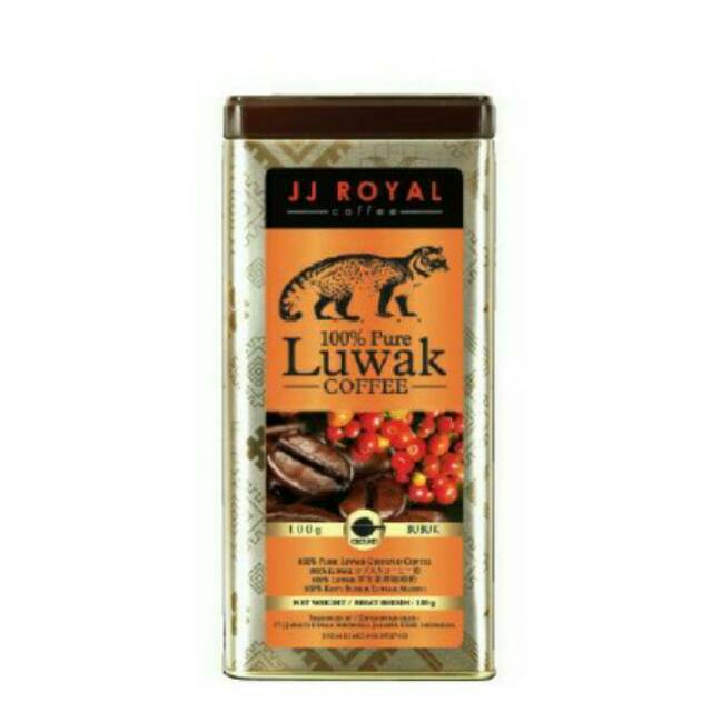 

JJ Royal Coffee Luwak Kemasan Kaleng