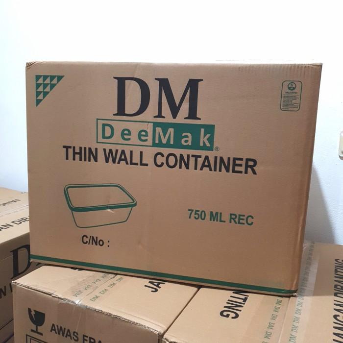

TERMURAH!! KOTAK MAKANAN 500 PCS THINWALL MERK DM 750ML/750 ML