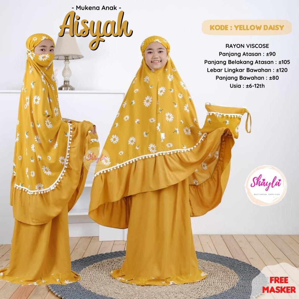 Mukena Anak Remaja Tanggung Perempuan Muslim Mukena Rayon Adem Cantik Gratis Tas